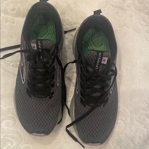 Brooks Gray and Green Athletic Shoes